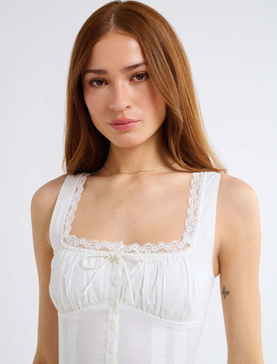 Rosemilk Top - White