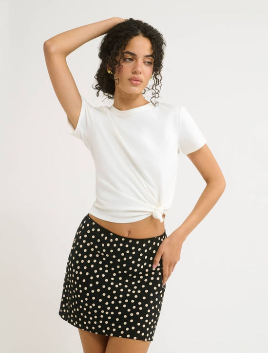 Silhouette Mini Skirt - Ditsy Dot