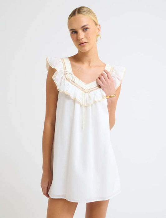 Teacup Mini Dress - White