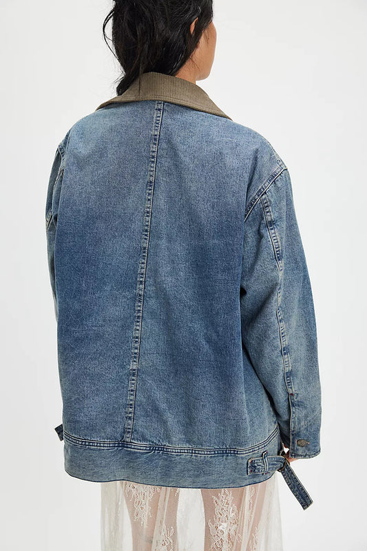 Sweet Talk Denim Barn Coat - Century Wash