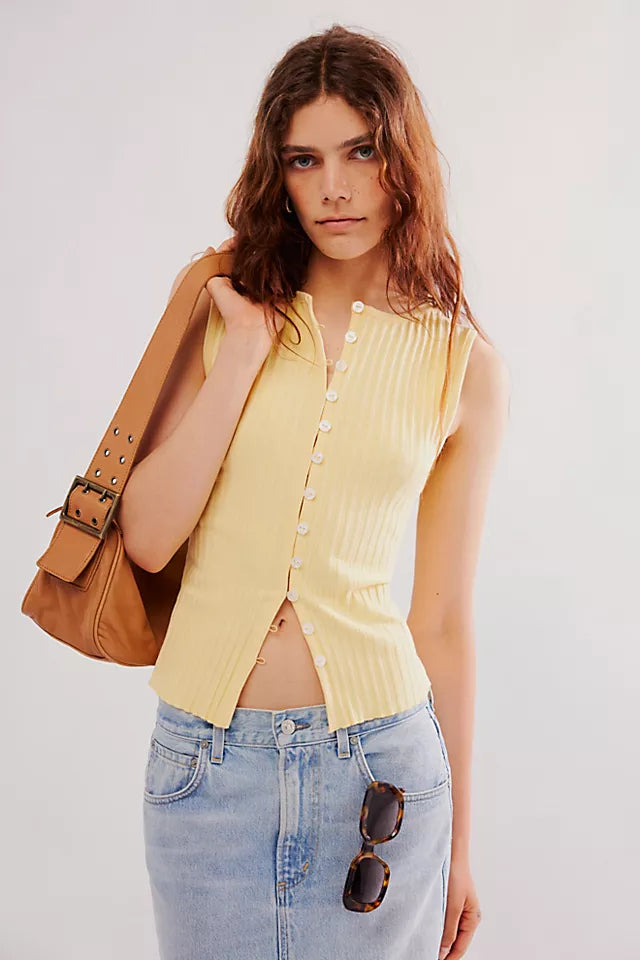 Tilly Vest - Mellow Yellow