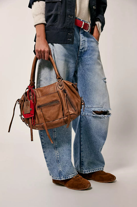 Mini Emerson Tote Bag - Saddle