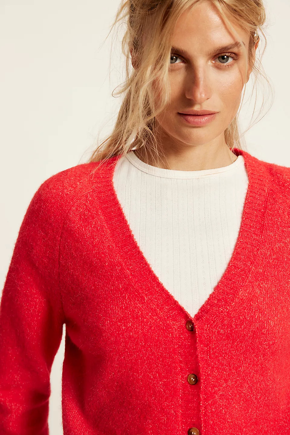 School Girl Cardigan - Cherry Pop Melange