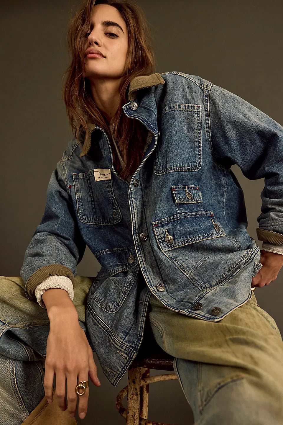 Sweet Talk Denim Barn Coat - Century Wash