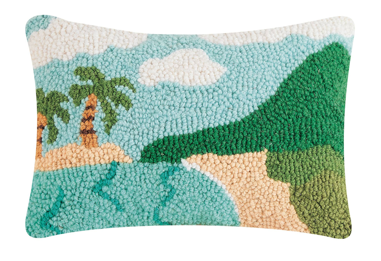 Mountains And Beach Hook Pillow
