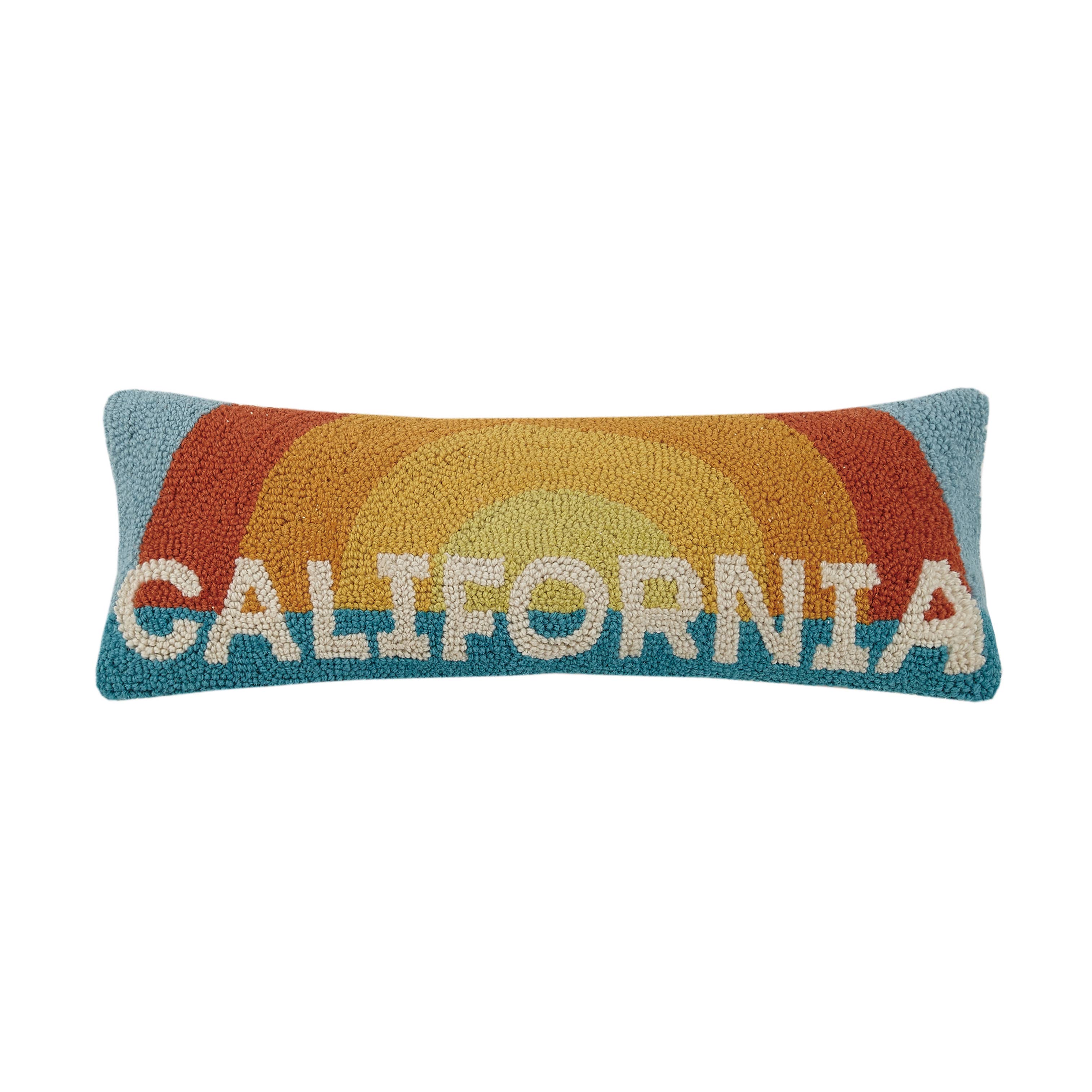 CALIFORNIA SUN HOOK PILLOW Beach & Beverly