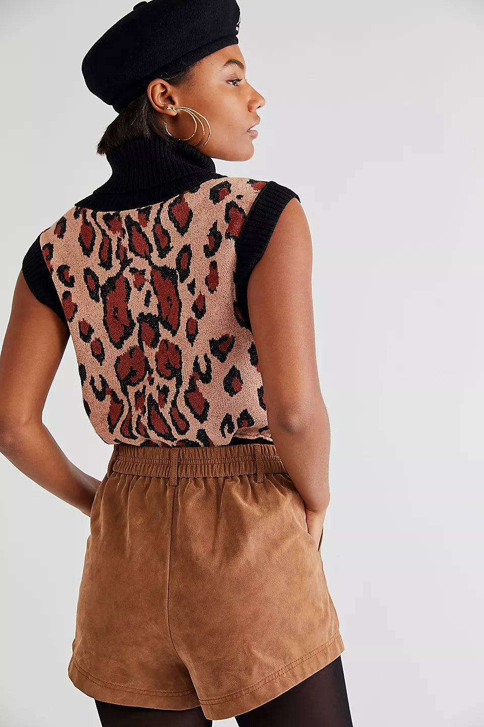 Roma Vegan Suede Shorts - Mocha