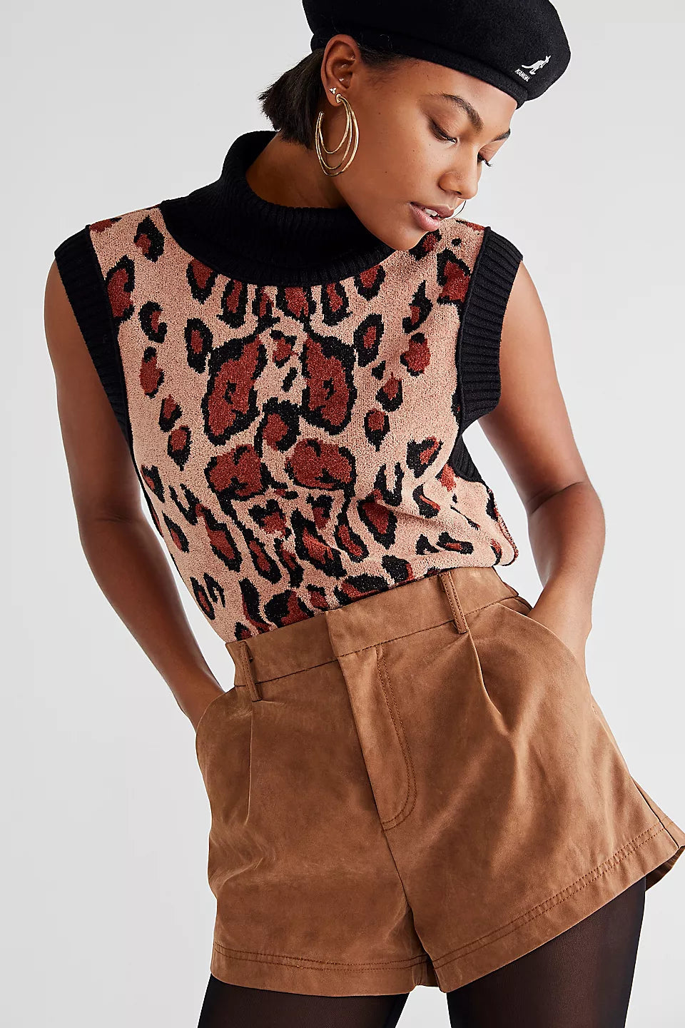 Roma Vegan Suede Shorts - Mocha