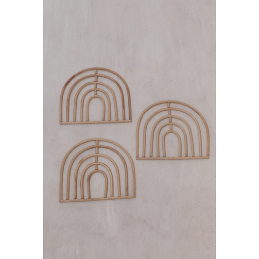 Rainbow Rattan Wall Decor
