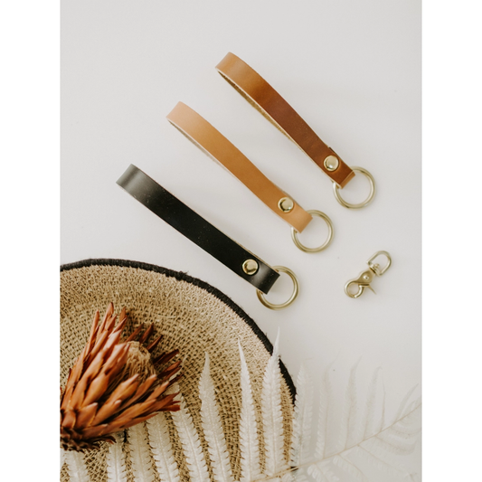 Macrame Dog Leash (Small Dog) - Eucalyptus Rope / Brown Leather Handle