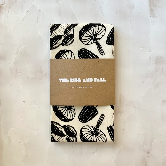 Mushroom Magic Kitchen Towel - Natural