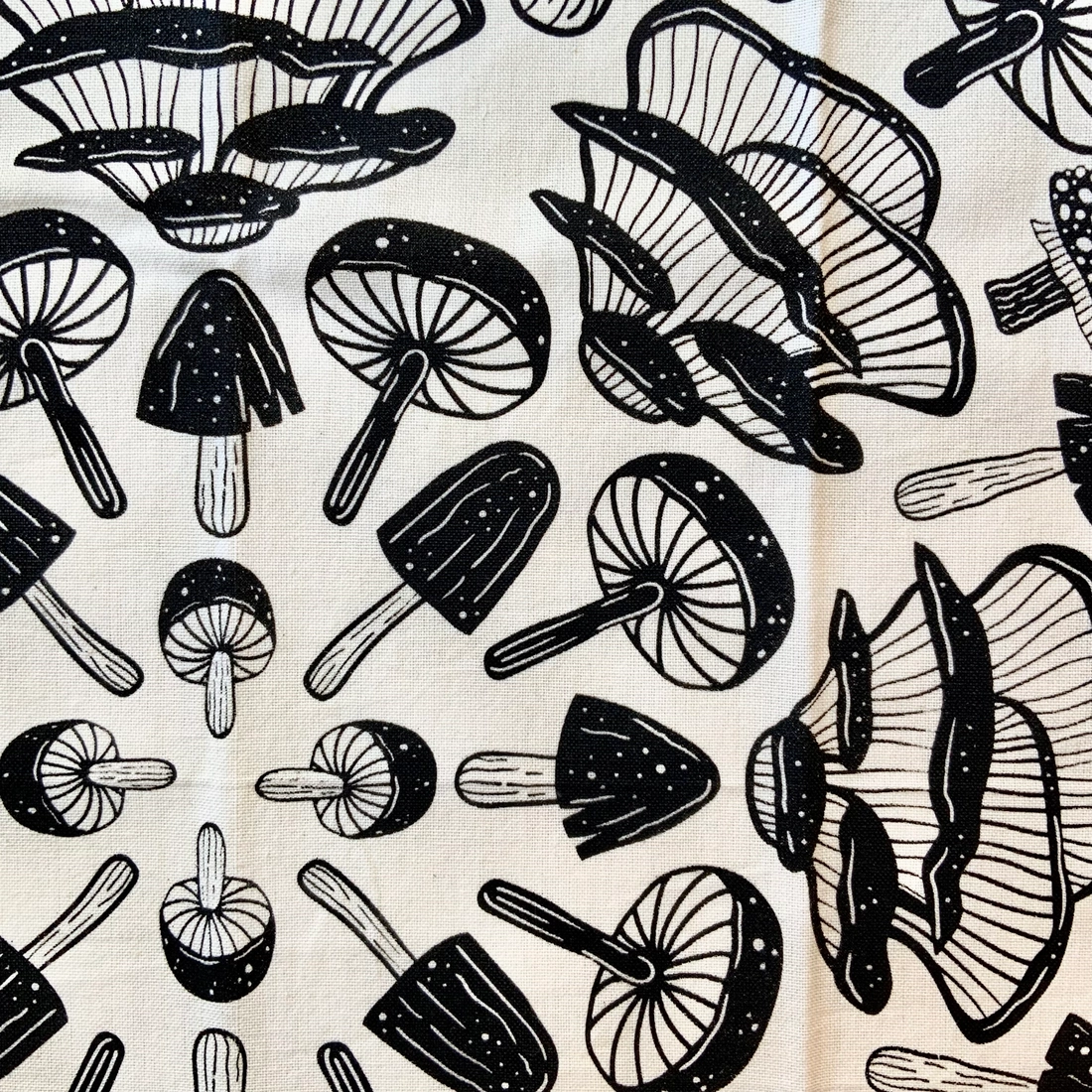 Mushroom Magic Kitchen Towel - Natural