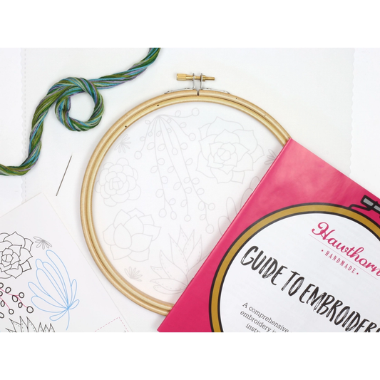 Succulents Embroidery Kit