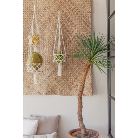 Macrame Hanging Basket - Small