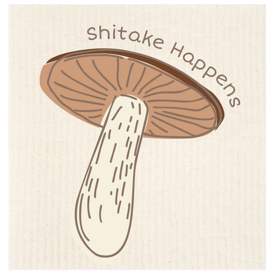 Shitake Happens Swedish Dishcloth