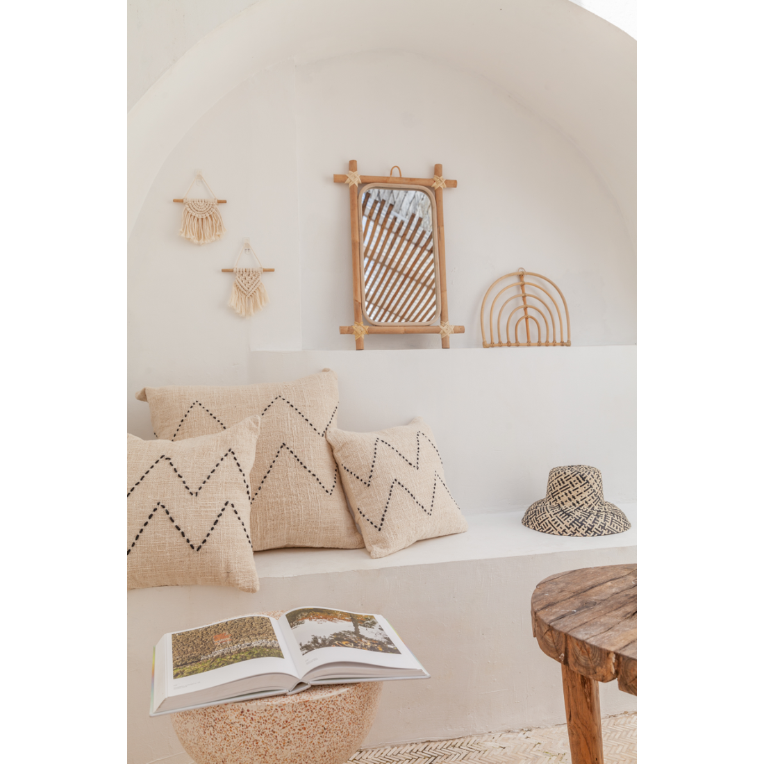 Rainbow Rattan Wall Decor