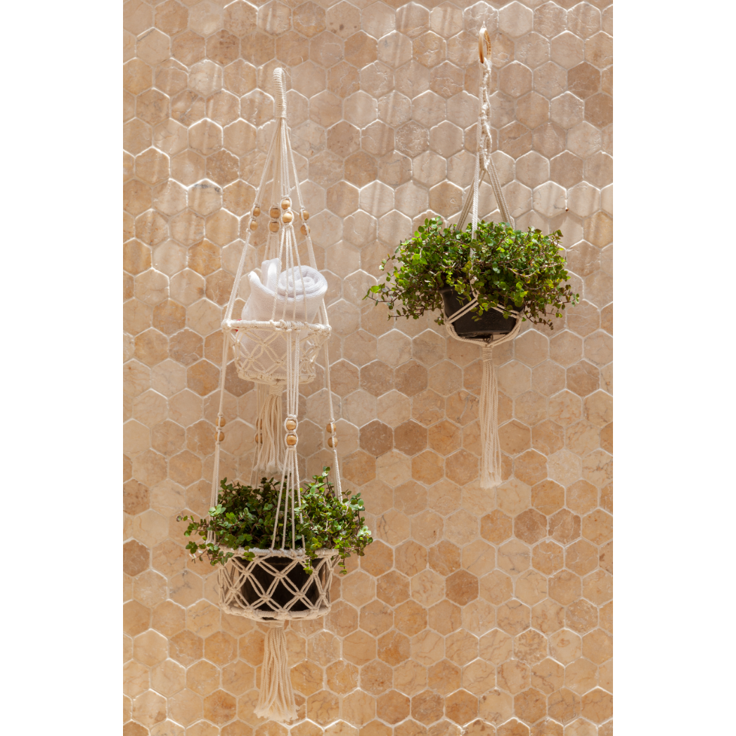 Macrame Hanging Basket - Small