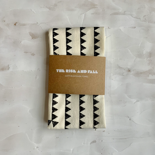 Sawtooth Kitchen Towel  - Natural