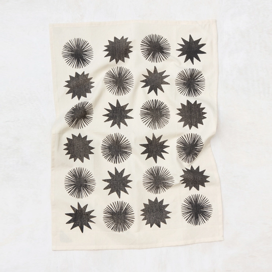 Starbursts Kitchen Towel  - Natural