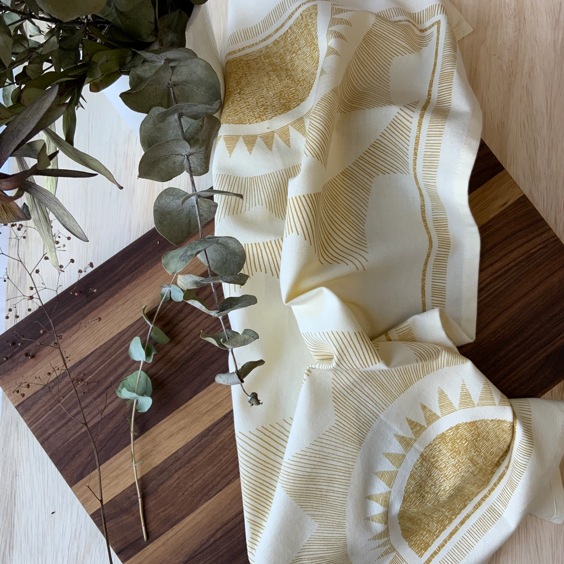 Sunrise Kitchen Towel  - Natural