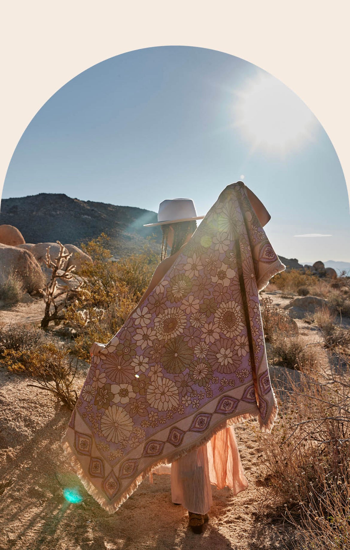 Wandering Throw - Blush