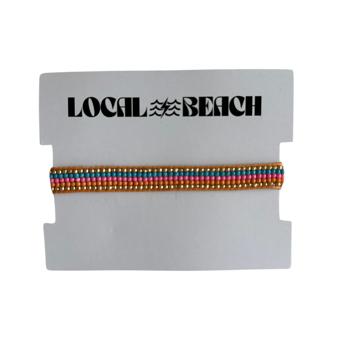 Local Beach Stripe Beaded Bracelet