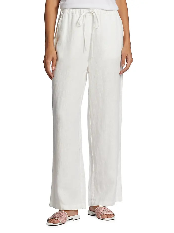 White wide-leg pants 