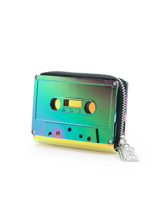 Retro Cassette Tape Wallet - Purple