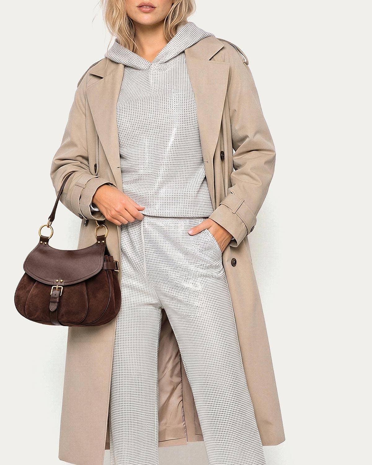 Dash Convertible Crossbody - Fudge Suede