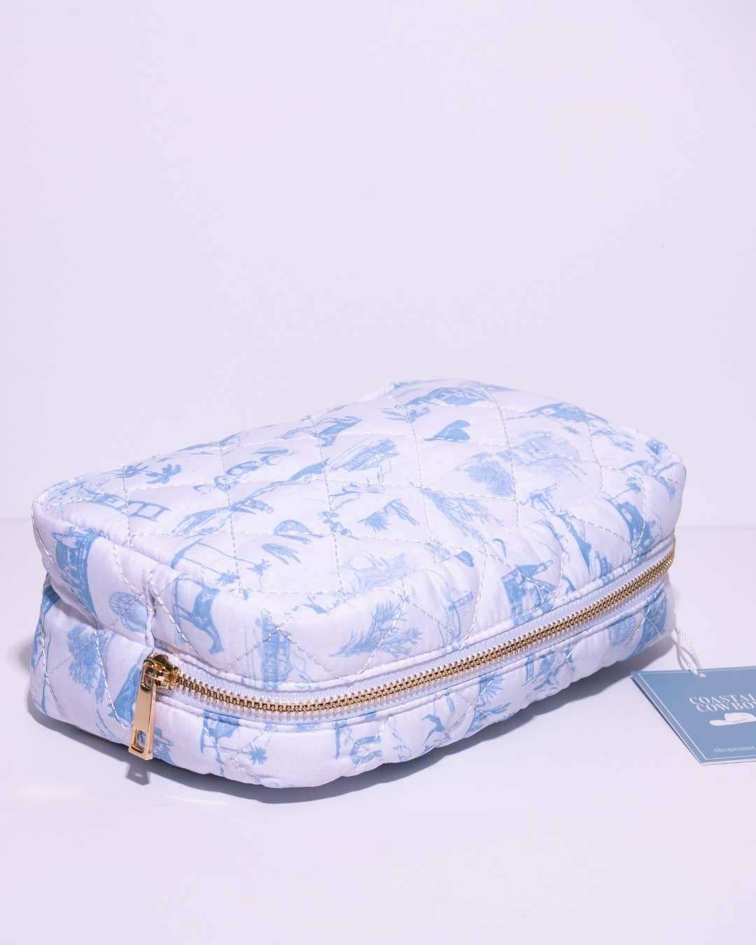 Coastal Cowboy Toile Travel Bag