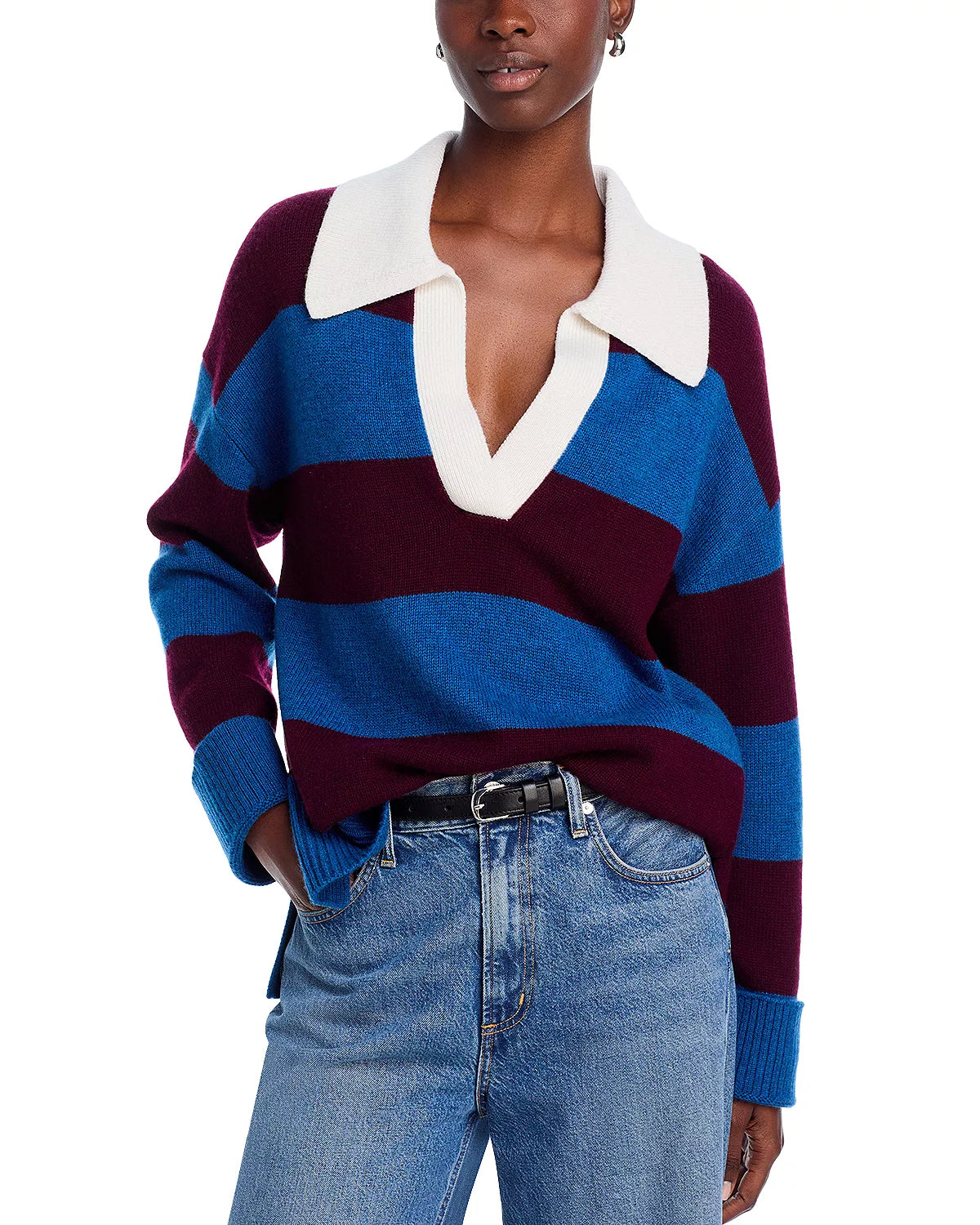 Harris Collared Sweater - Rugby Stripe