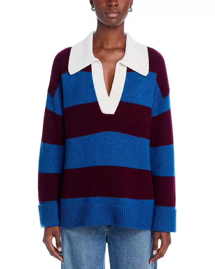 Harris Collared Sweater - Rugby Stripe