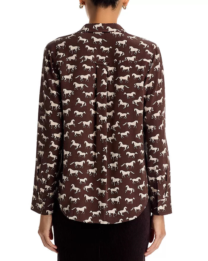 Kate Shirt - Ivory Horses