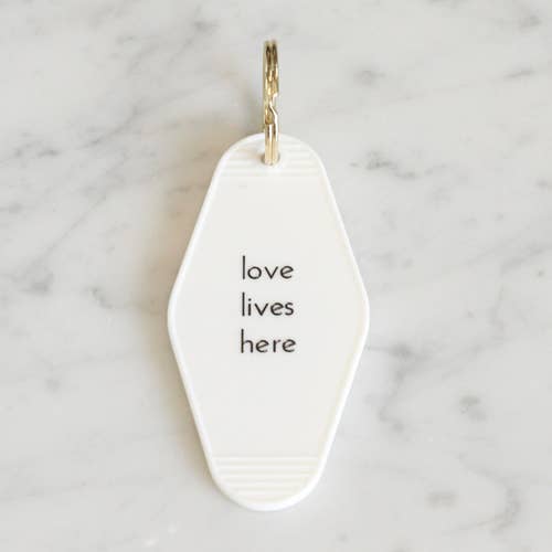 Love Lives Here Motel Key Tag