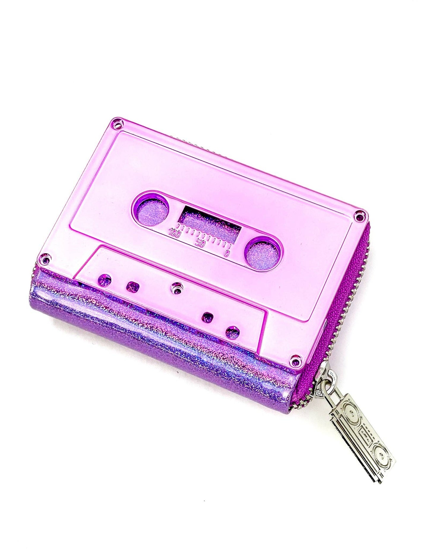 Retro Cassette Tape Wallet - Lavender