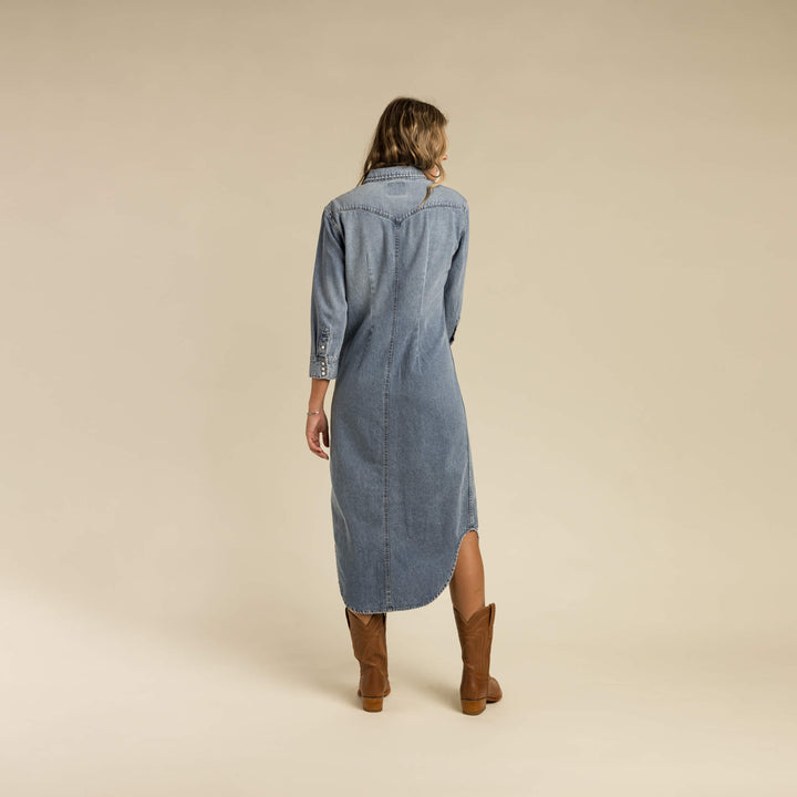 The Annie Women's Dress - Classic Denim