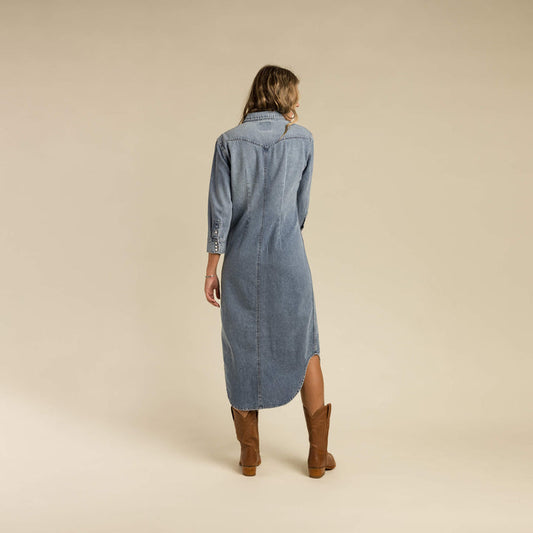 The Annie Women's Dress - Classic Denim