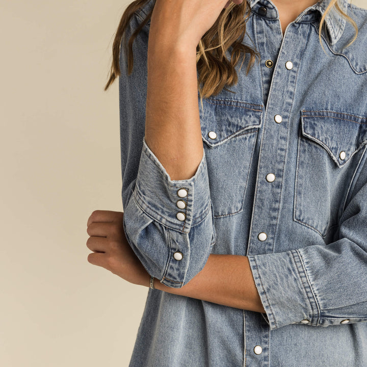 The Annie Women's Dress - Classic Denim