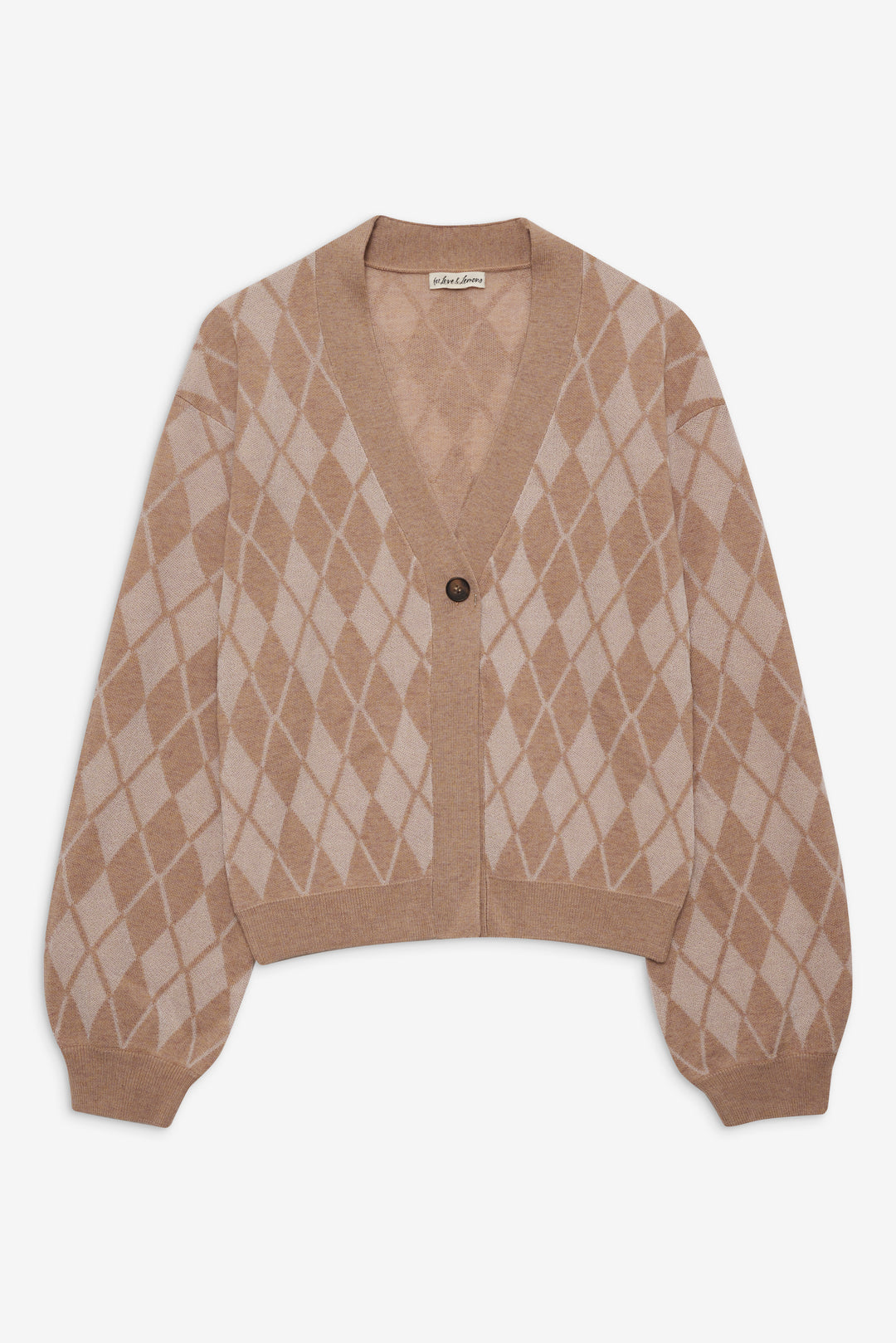 Cassidy Argyle Cardigan - Brown