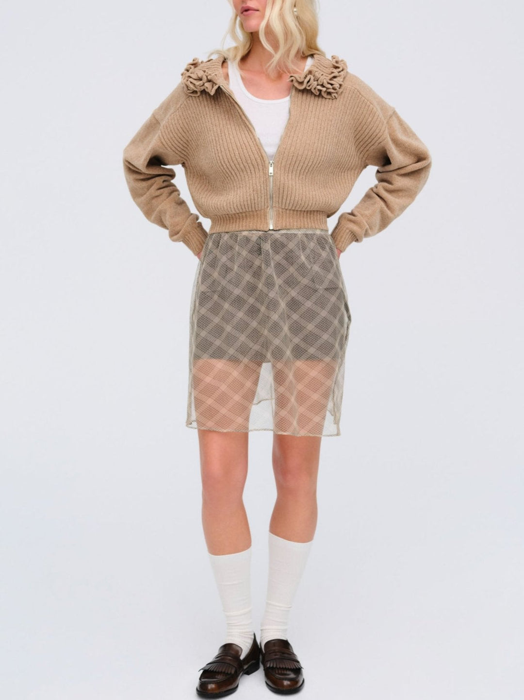 Rey Knit Jacket - Putty Brown