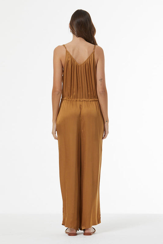 Annabelle Jumpsuit - Olive Bark