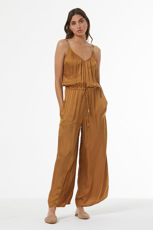 Annabelle Jumpsuit - Olive Bark