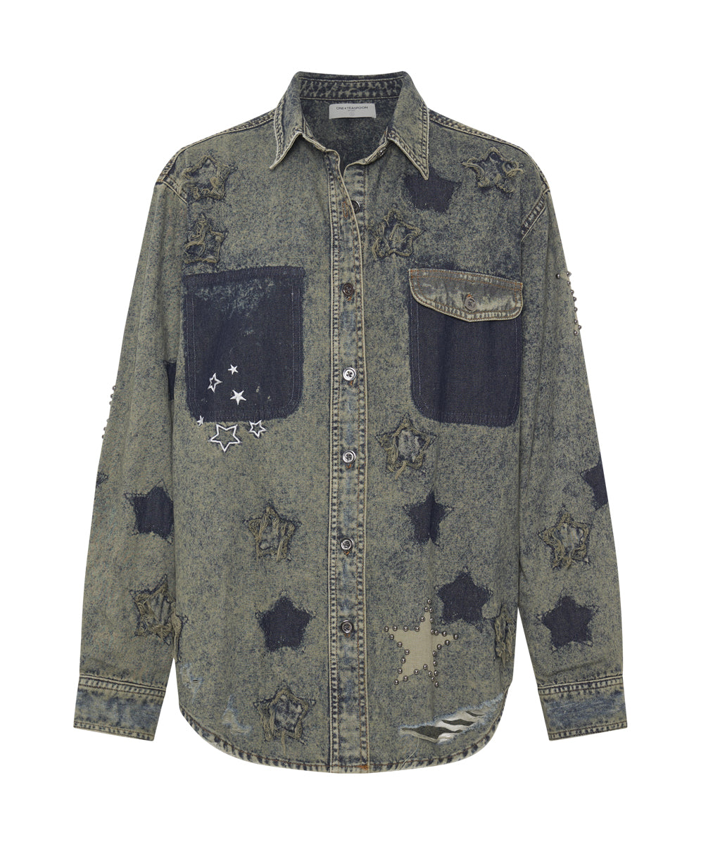 Everyday Star Shirt - Petrol Green