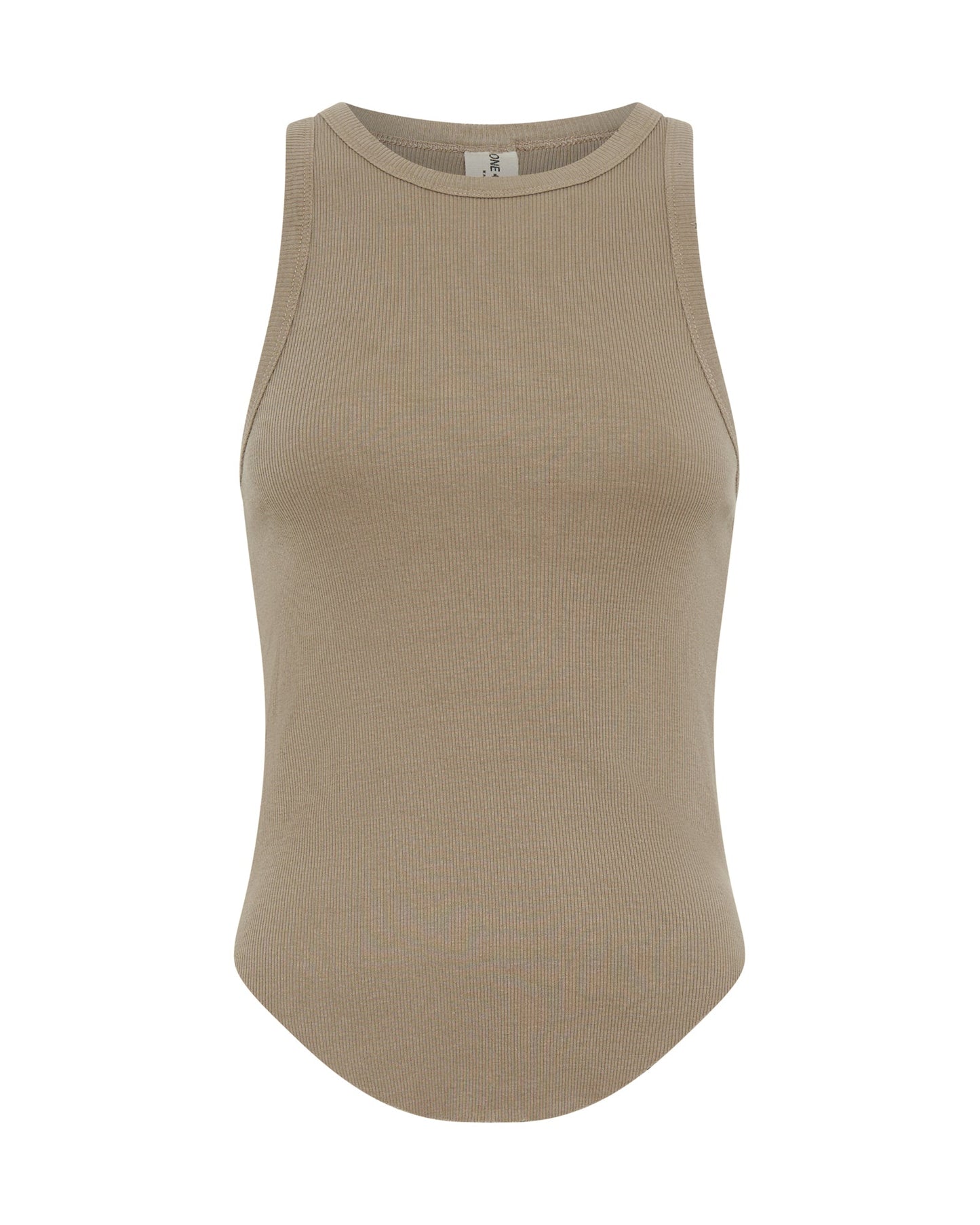 Distressed Ramone Rib Tank - Sand