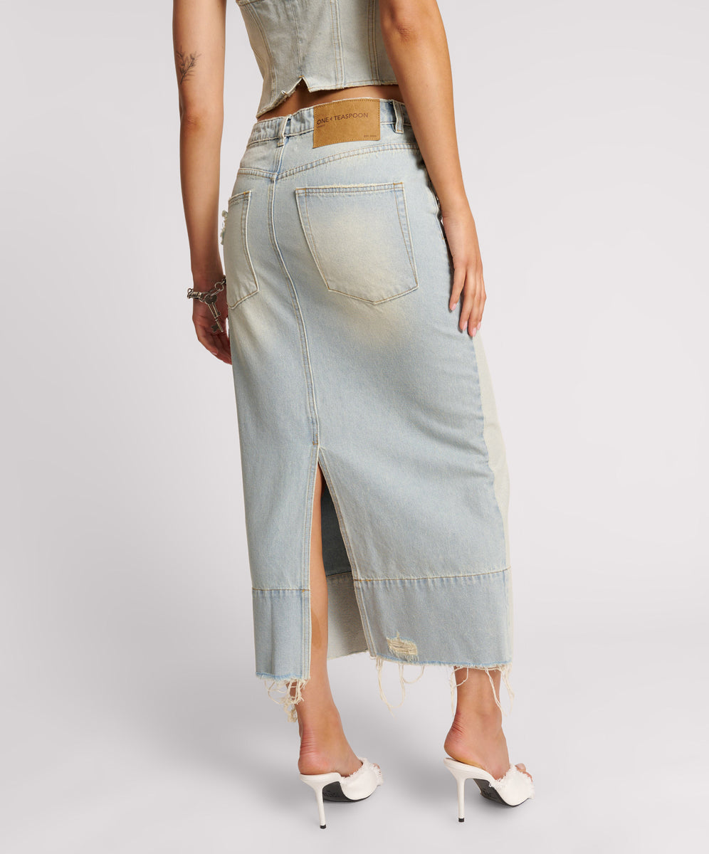 Cassidy Denim Skirt - Old West