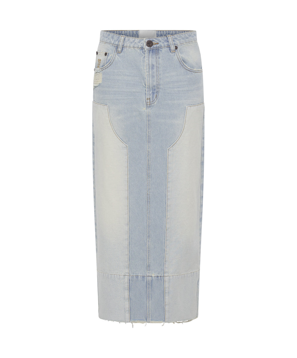 Cassidy Denim Skirt - Old West