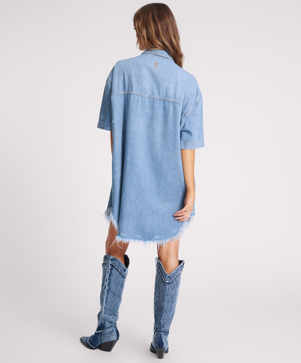 Paris Denim Dress - Cobaine