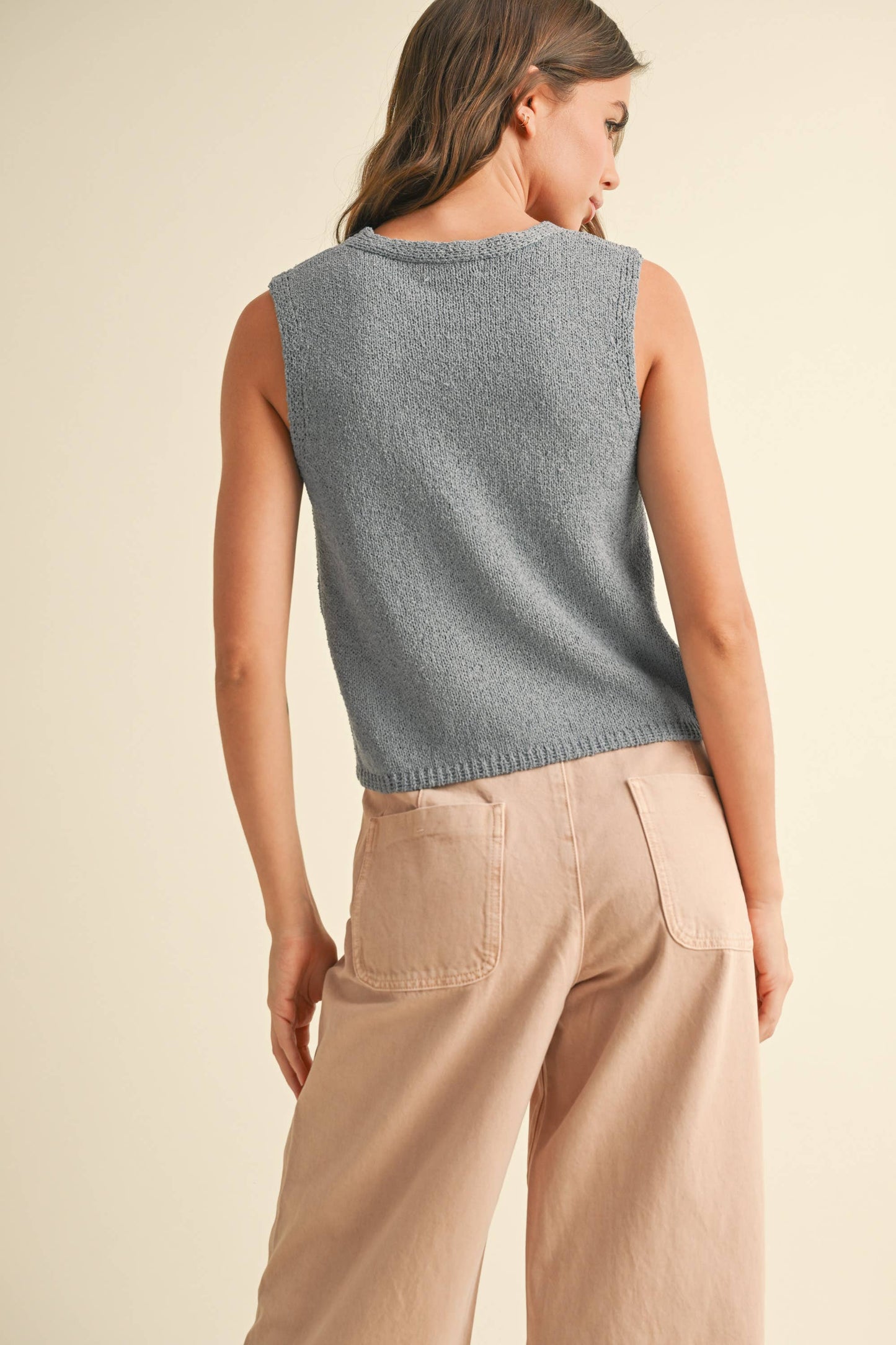 Waves Vest - Blue Granite