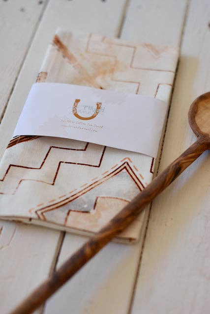 Rustic Geometric Tea Towel