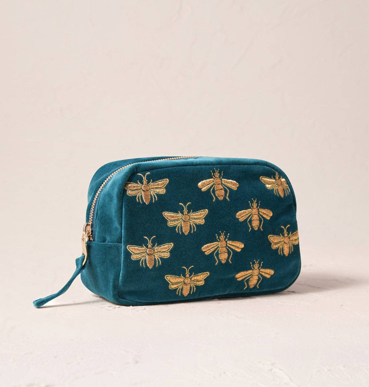 Honey Bee Rich Blue Makeup Bag